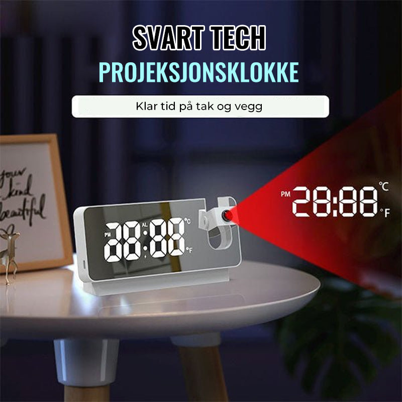 Qrystenor™ | Smart digital projeksjonsklokke