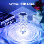 LED krystall bordlampe