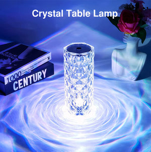 LED krystall bordlampe