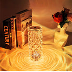 LED krystall bordlampe