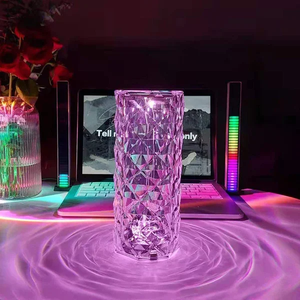 LED krystall bordlampe